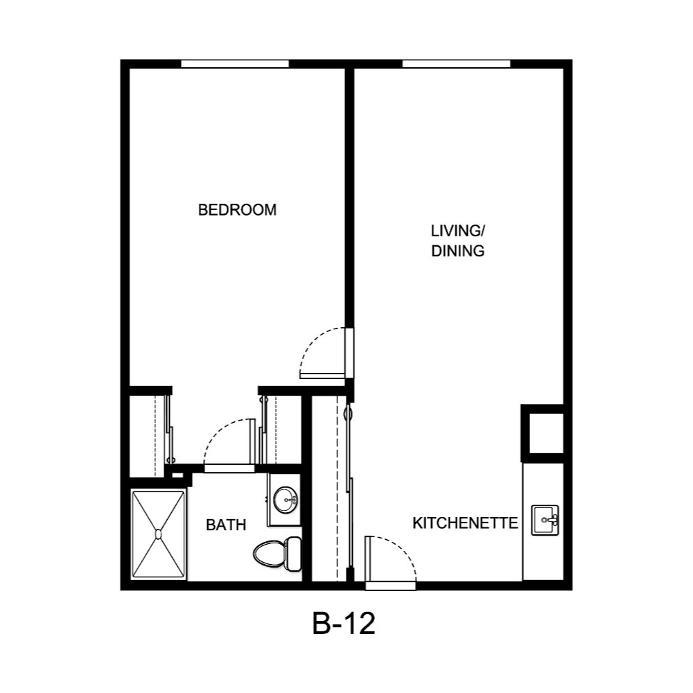 B 12 One Bedroom